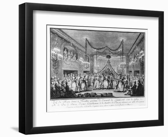 May Ball at Versailles During the Carnival of 1763-Francois Nicolas Martinet-Framed Giclee Print