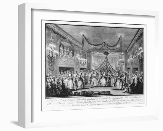 May Ball at Versailles During the Carnival of 1763-Francois Nicolas Martinet-Framed Giclee Print