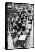 May Bank Holiday Traffic, Bournemouth, 1939-null-Framed Stretched Canvas