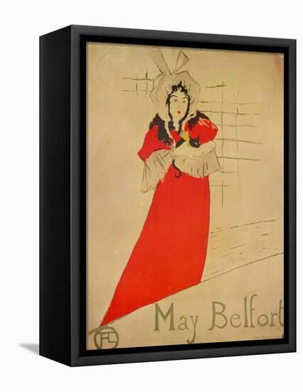 May Belfort, 1895-Henri de Toulouse-Lautrec-Framed Stretched Canvas