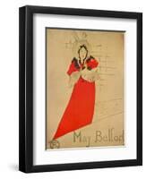 May Belfort, 1895-Henri de Toulouse-Lautrec-Framed Giclee Print