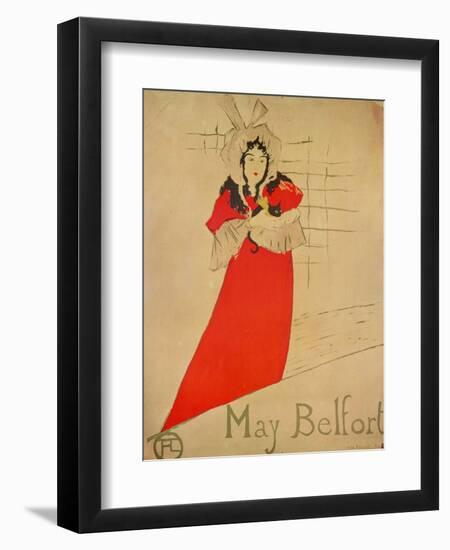 May Belfort, 1895-Henri de Toulouse-Lautrec-Framed Giclee Print