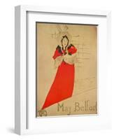 May Belfort, 1895-Henri de Toulouse-Lautrec-Framed Giclee Print