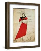 May Belfort, France, 1895-Henri de Toulouse-Lautrec-Framed Giclee Print