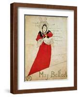 May Belfort, France, 1895-Henri de Toulouse-Lautrec-Framed Giclee Print