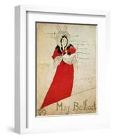 May Belfort, France, 1895-Henri de Toulouse-Lautrec-Framed Giclee Print