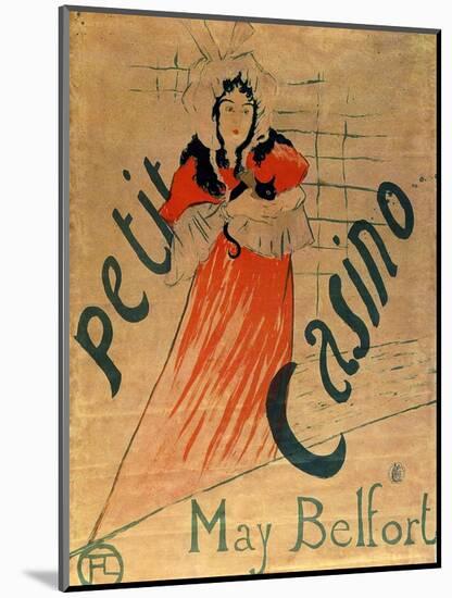 May Belfort, Petit Casino, 1895-Henri de Toulouse-Lautrec-Mounted Giclee Print