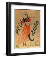 May Belfort, Petit Casino, 1895-Henri de Toulouse-Lautrec-Framed Premium Giclee Print