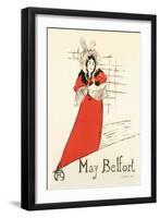 May Belfort-Henri de Toulouse-Lautrec-Framed Art Print