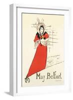 May Belfort-Henri de Toulouse-Lautrec-Framed Art Print