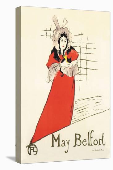 May Belfort-Henri de Toulouse-Lautrec-Stretched Canvas