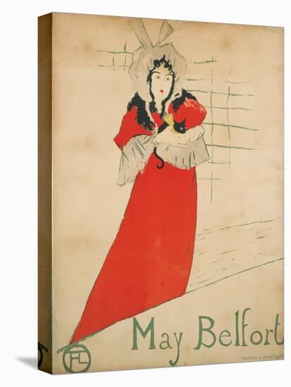 May Belfort-Henri de Toulouse-Lautrec-Stretched Canvas