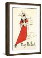 May Belfort-Henri de Toulouse-Lautrec-Framed Art Print