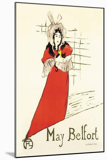 May Belfort-Henri de Toulouse-Lautrec-Mounted Art Print