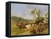 May Blossom-Charles Collins-Framed Stretched Canvas