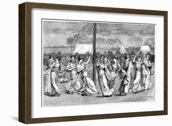 May Day Festivities, 1891-null-Framed Giclee Print