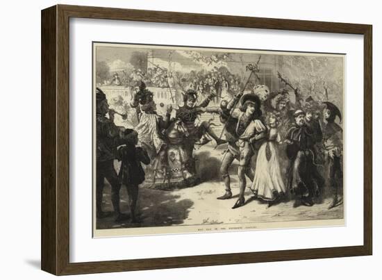 May Day in the Fifteenth Century-Charles Joseph Staniland-Framed Giclee Print