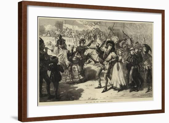 May Day in the Fifteenth Century-Charles Joseph Staniland-Framed Giclee Print