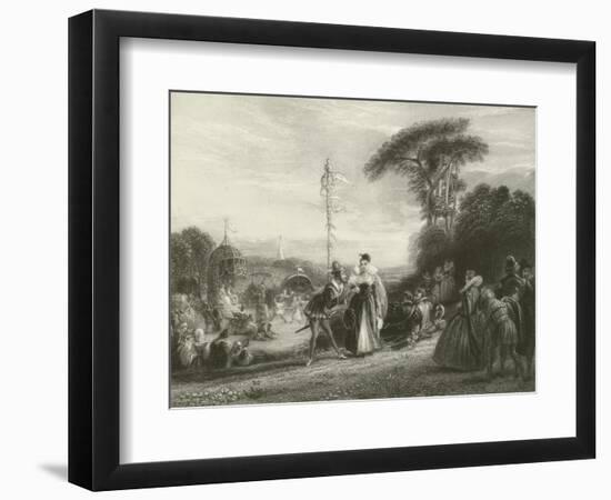 May-Day, in the Reign of Queen Elizabeth-Charles Robert Leslie-Framed Giclee Print