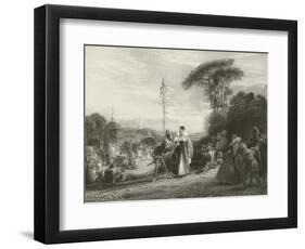 May-Day, in the Reign of Queen Elizabeth-Charles Robert Leslie-Framed Giclee Print