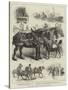 May-Day Procession of Horses at Newcastle-On-Tyne-null-Stretched Canvas