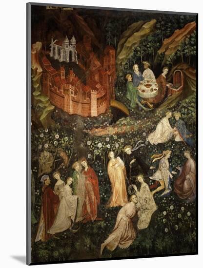 May, Fresco from Cycle of Months C.1400 Buonconsiglio Castle-Venceslao-Mounted Giclee Print