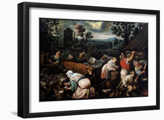 May (From the Series 'The Seasons), Late 16th or Early 17th Century-Leandro Bassano-Framed Giclee Print