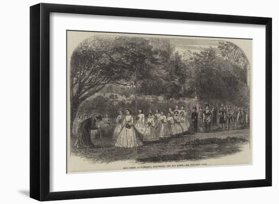 May Games at Wymering, Hampshire, the May Queen-null-Framed Giclee Print