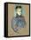May Milton Portrait (1895)-TOULOUSE LAUTREC-Framed Stretched Canvas