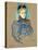 May Milton Portrait (1895)-TOULOUSE LAUTREC-Stretched Canvas