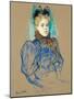 May Milton Portrait (1895)-TOULOUSE LAUTREC-Mounted Giclee Print