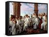 May Morning on Magdalen Tower-William Holman Hunt-Framed Stretched Canvas