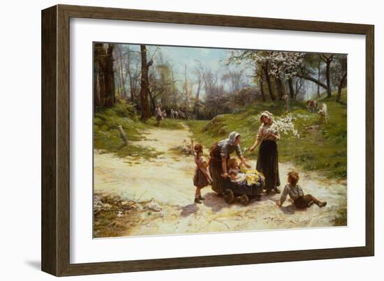 May (Oil on Canvas)-Frederick Morgan-Framed Giclee Print