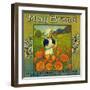 May Orange Label - Redlands, CA-Lantern Press-Framed Art Print