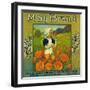 May Orange Label - Redlands, CA-Lantern Press-Framed Art Print