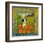 May Orange Label - Redlands, CA-Lantern Press-Framed Art Print