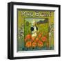 May Orange Label - Redlands, CA-Lantern Press-Framed Art Print