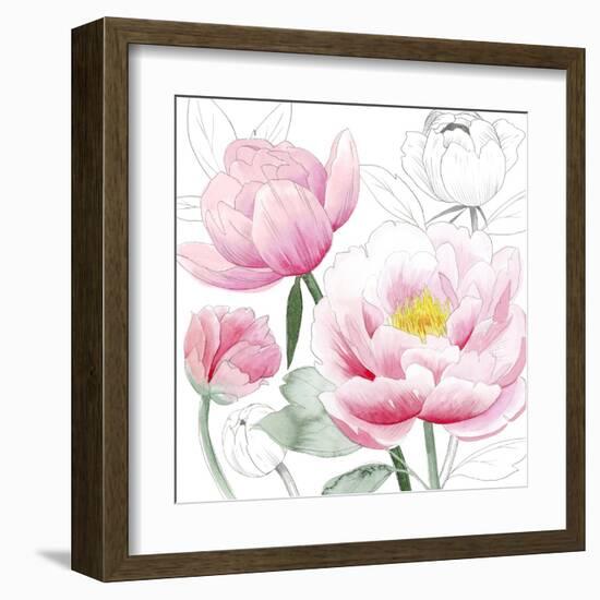 May Peonies I-Grace Popp-Framed Art Print