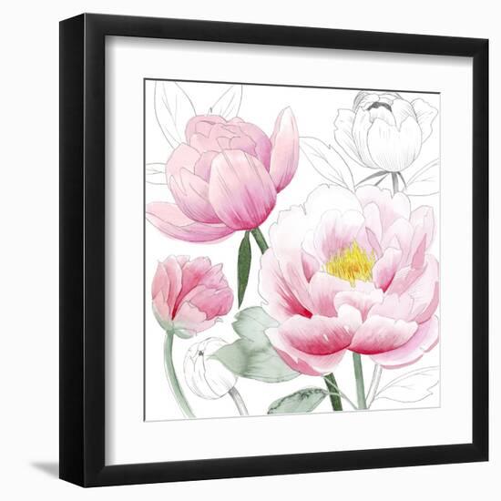 May Peonies I-Grace Popp-Framed Art Print