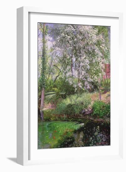 May Petals on the Moat Edge-Timothy Easton-Framed Giclee Print