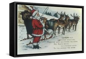 May Santa Bring His Choicest Gifts-null-Framed Stretched Canvas