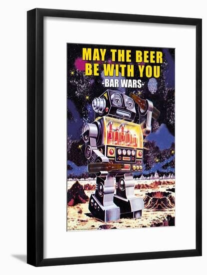 May the Beer be with You-null-Framed Art Print