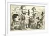 May the Best Man Win! Uncle Sam Reviewing the Army of Candidates, 1864-Thomas Nast-Framed Giclee Print