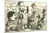 May the Best Man Win! Uncle Sam Reviewing the Army of Candidates, 1864-Thomas Nast-Mounted Giclee Print