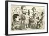 May the Best Man Win! Uncle Sam Reviewing the Army of Candidates, 1864-Thomas Nast-Framed Giclee Print