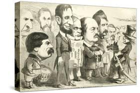 May the Best Man Win! Uncle Sam Reviewing the Army of Candidates, 1864-Thomas Nast-Stretched Canvas