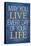 May You Live Every Day of Your Life-null-Stretched Canvas