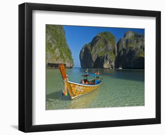Maya Bay, Kho Phi Phi Leh, Krabi Province, Thailand, Southeast Asia, Asia-Ben Pipe-Framed Photographic Print