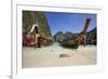 Maya Bay with Long-Tail Boats, Phi Phi Lay Island, Krabi Province, Thailand, Southeast Asia, Asia-Stuart Black-Framed Photographic Print