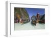 Maya Bay with Long-Tail Boats, Phi Phi Lay, Krabi Province, Thailand, Southeast Asia, Asia-Stuart Black-Framed Photographic Print